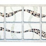 Mosaïque La croisee des chemins - pâte de verre - 60x38cm