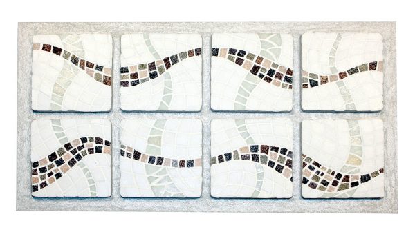 Mosaïque La croisee des chemins - pâte de verre - 60x38cm