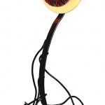 Mosaïque Lampe Incandescence - verre spectrum - fer forgé - 170x70x50cm