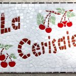 Mosaïque Plaque maison la Cerisaie - Grès cérame - 29x21cm